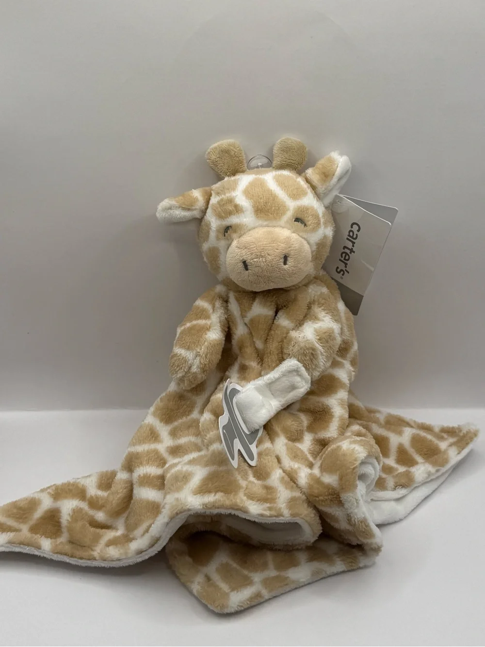 NWT Carters Giraffe Lovey Stuffed Animal Plush Soother Blanket Pacifier Holder